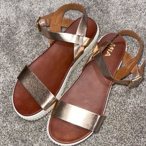 Mia Rose Gold Sandals